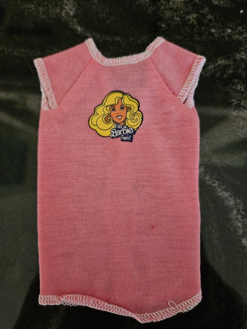 Vintage 1981 Barbie Best Buy Fashions Pink Shirt Top #3635 I'm A Barbie Fan Grap